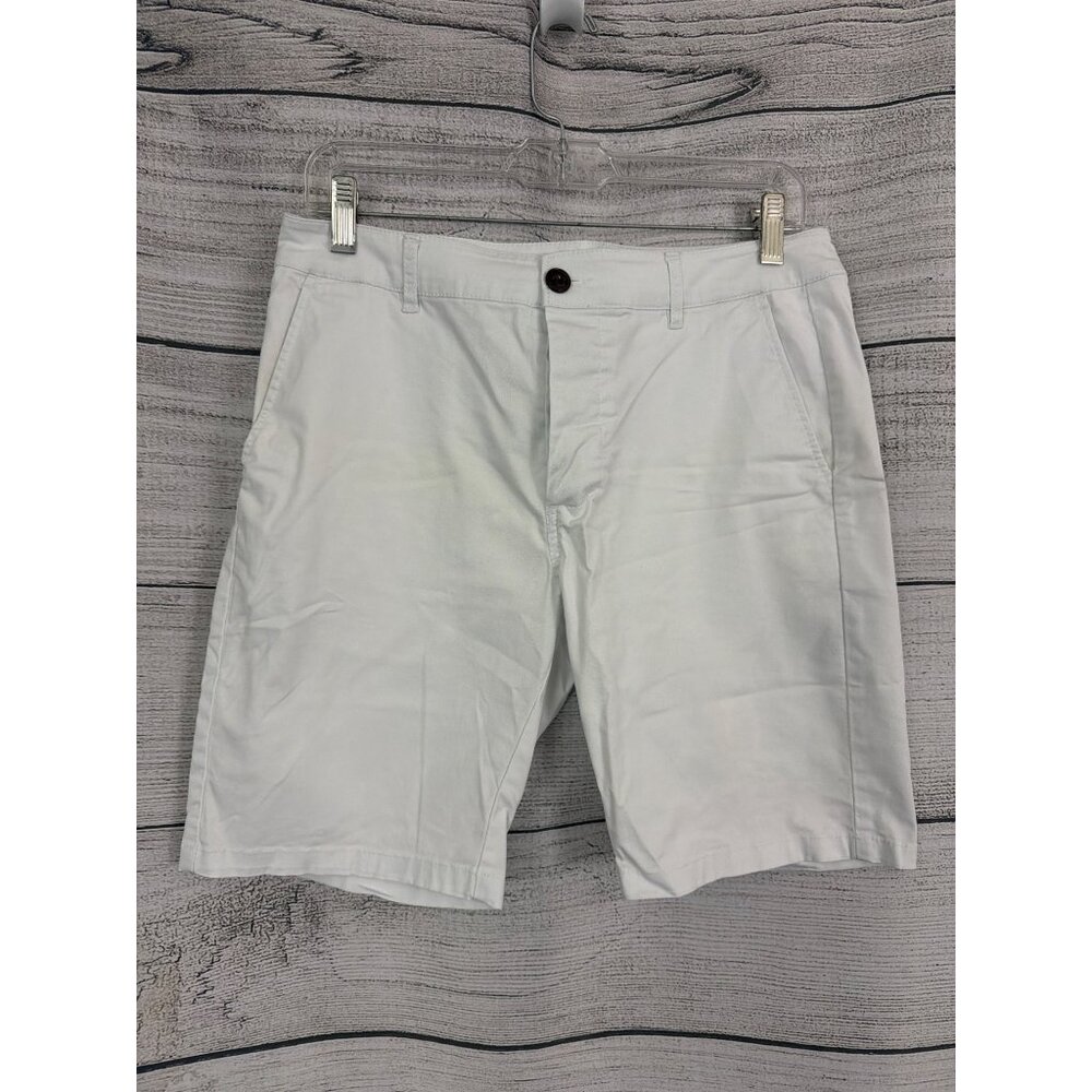 Mens ASOS White Chino Shorts W30